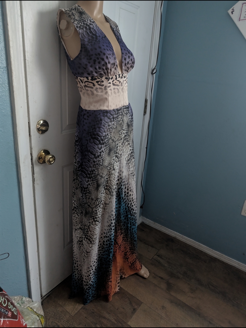 Marciano Multicolor Animal-Print Maxi Dress - Picture 4 of 8